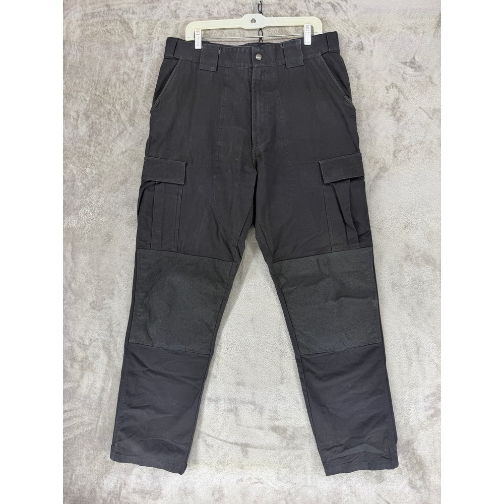 5.11 Tactical Cargo Pants Mens 35-39 Black Kevlar Lined Reinforced Knee 74001